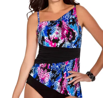 Magicsuit Skin Tight Cole Underwire Tankini Top In Purple In Purple