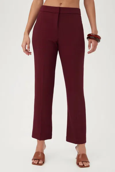 Trina Turk Women's Highland Park Pants In Bryant Park Bordeaux In Multi
