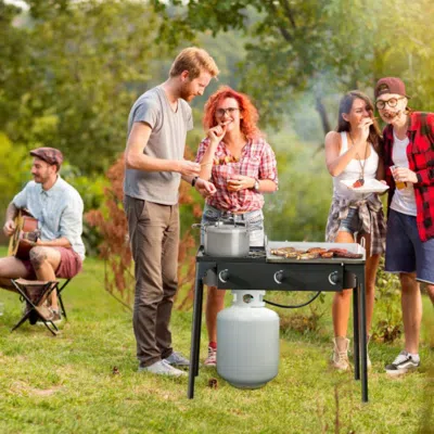 Hivvago 225 000-btu Portable Propane 3 Burner Gas Cooker