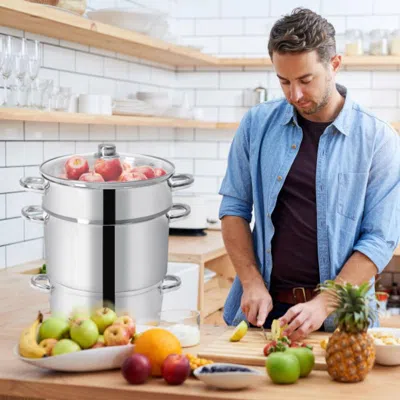 Hivvago 11-quart Stainless Steel Fruit Juicer Steamer
