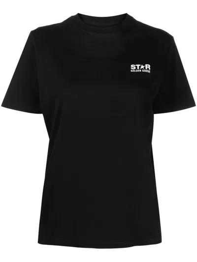 Golden Goose Cotton T-shirt In Black,white