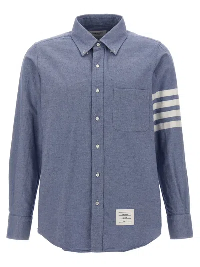 Shop Thom Browne 4 Bar Shirt, Blouse In Light Blue