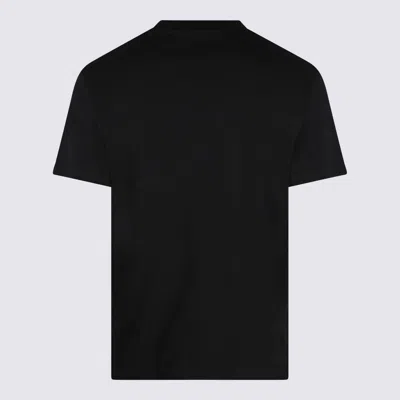 Shop Alexander Mcqueen Black Cotton T-shirt In Black / Grey