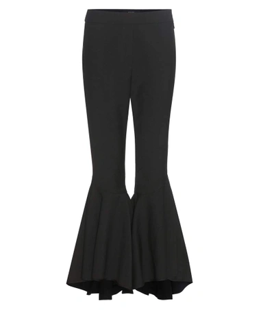 Ellery Sinuous Wool-blend Cropped Trousers In Black