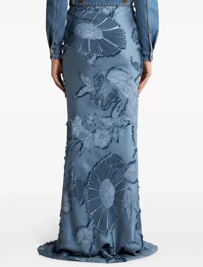 Shop Etro Skirts Blue