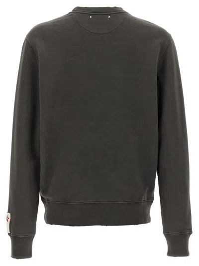 Shop Golden Goose 'archibald' Sweatshirt In Gray