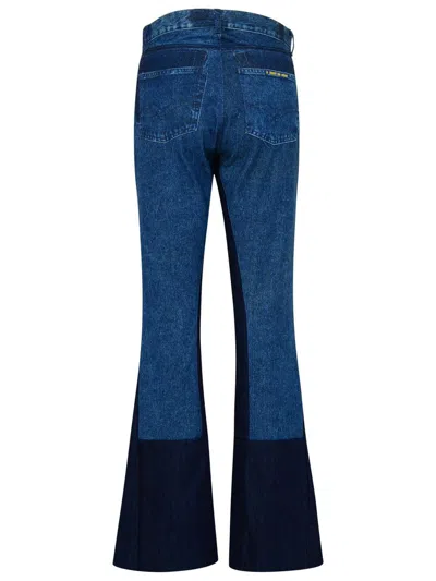 Blue Of A Kind Jeans Bicolore Blue In Blue