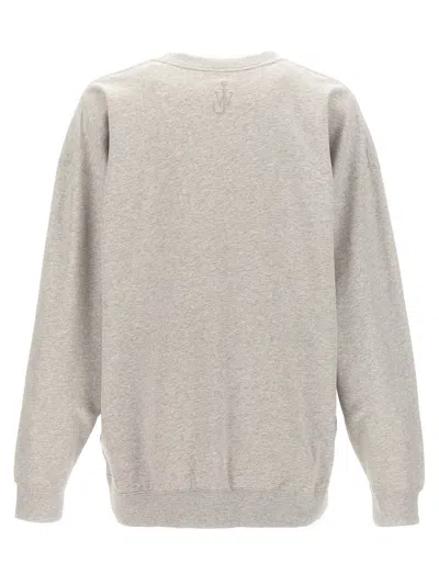 Shop Jw Anderson 'jack And The Computer' Sweatshirt In Gray