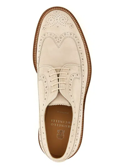 Shop Brunello Cucinelli Flat Shoes In White