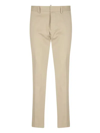 Shop Dsquared2 Trousers In Beige