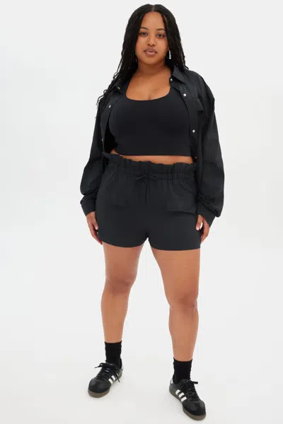 Girlfriend Collective Black Cora Pocket Short