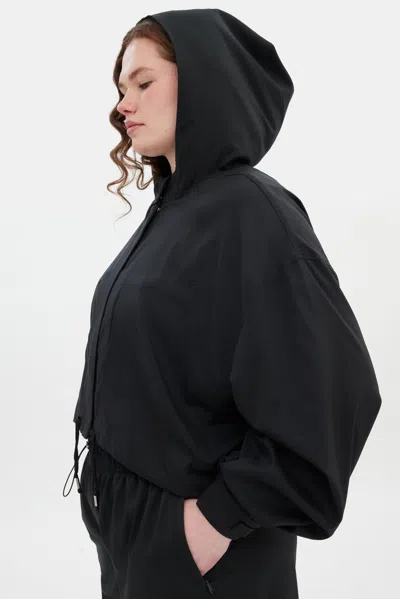 Girlfriend Collective Black Heidi Cropped Jacket