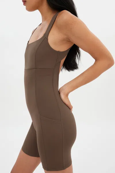 Girlfriend Collective Café Tina Open Back Unitard