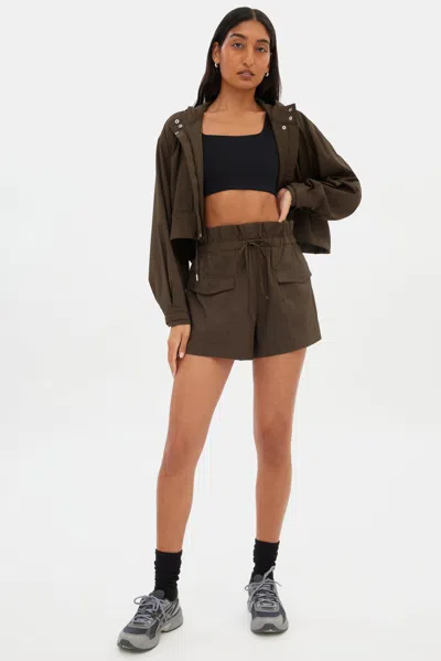 Girlfriend Collective Chestnut Cora Pocket Short