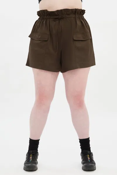 Girlfriend Collective Chestnut Cora Pocket Short