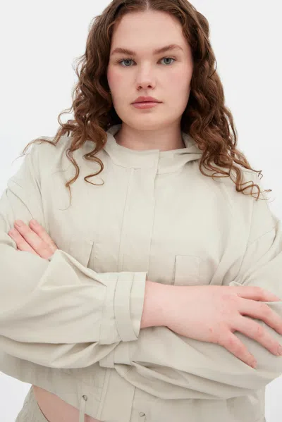Girlfriend Collective Marble Heidi Cropped Jacket