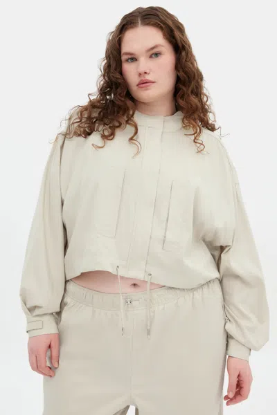 Girlfriend Collective Marble Heidi Cropped Jacket