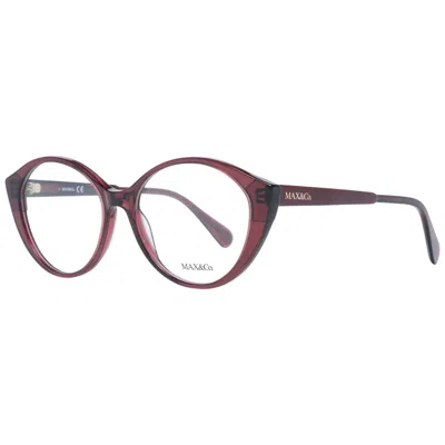 Max & Co Burgundy Women Optical Frames In White