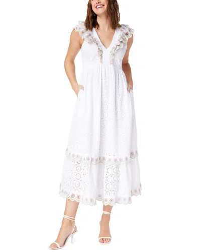 Shop Roller Rabbit Eyelet Ondine Maxi Dress In White