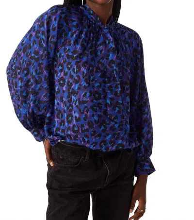 Ba&sh Women's Leopard Print Blouse In Blue