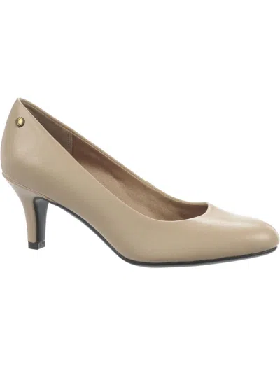 Lifestride Parigi Womens Laceless Heels Pumps In Grey