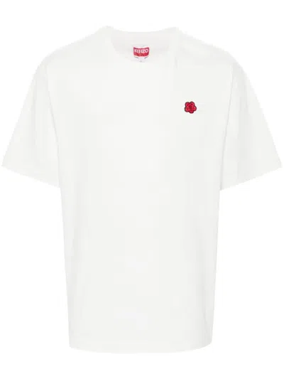 Shop Kenzo T-shirt Patch Boke Flower Clothing In White