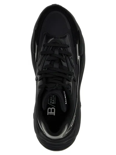 Shop Balmain Run-row Sneakers Black