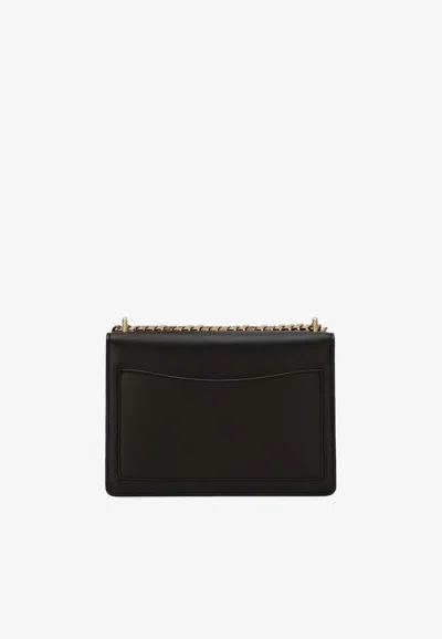 Dolce & Gabbana 3.5 Crossbody Bag In Calf Leather In Black