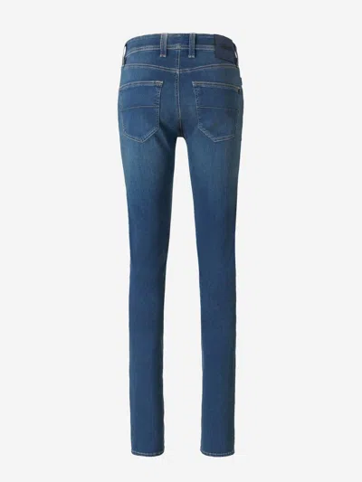 Shop Tramarossa Super Stretch Leonardo Jeans In Denim Blue With Faded Effect