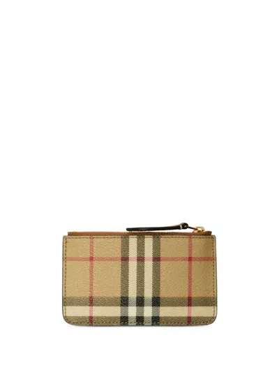 Shop Burberry Wallets In Beige