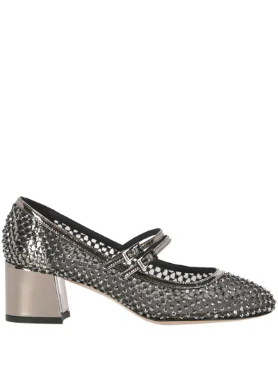 Shop Le Silla With Heel In Silver