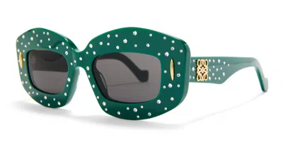 Shop Loewe Eyewear Sunglasses In Green