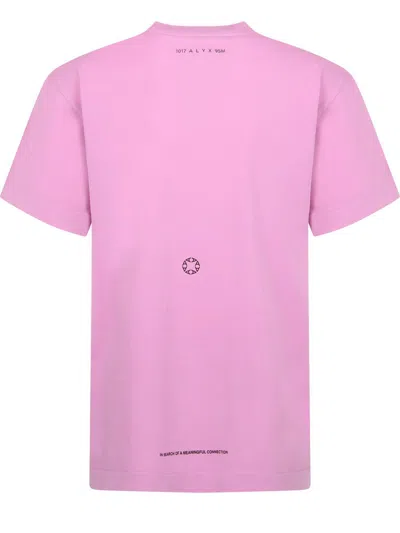 Alyx Pink Script T-shirt In Pink