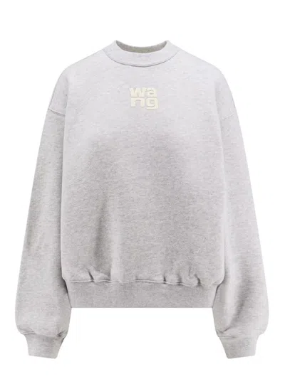 Alexander Wang T T By Alexander Wang Sweatshirt In Grey