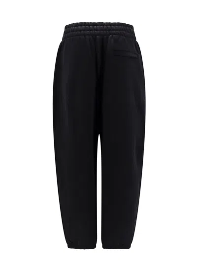 Alexander Wang T Jogging Cotton Trouser With Logo In Black