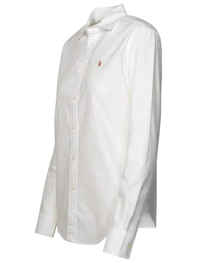 Polo Ralph Lauren Classic Long Sleeves Button Front Shirt Clothing In White