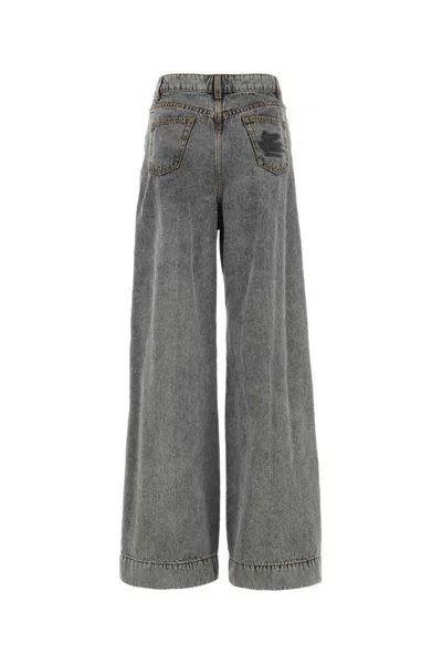 Shop Etro Jeans In Grey