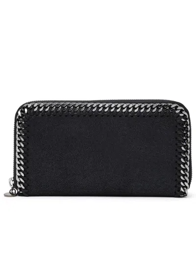 Stella Mccartney Falabella Continental Wallet In Black