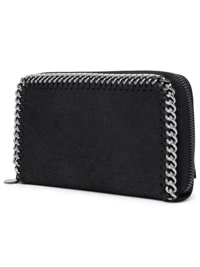 Stella Mccartney Falabella Continental Wallet In Black