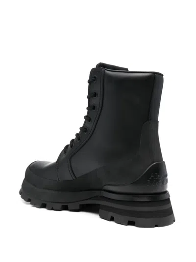 Alexander Mcqueen Alexander Mc Queen Wander Black Leather Boot In Black