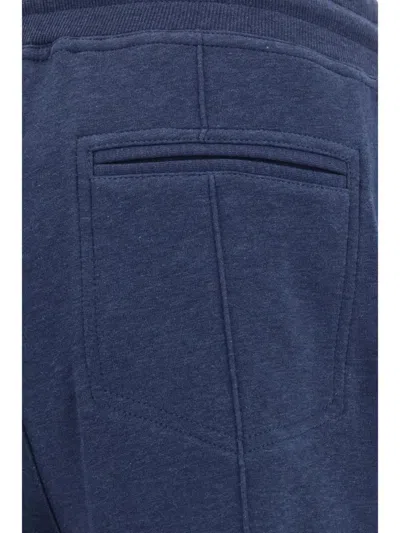 Shop Brunello Cucinelli Pants In Blu Melange