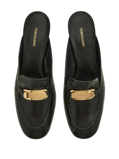 Ferragamo Ophelia 55 Bow-embellished Slingback Pumps