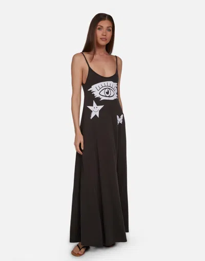 Lauren Moshi Berna Scribble Eye Elements In Vintage Black
