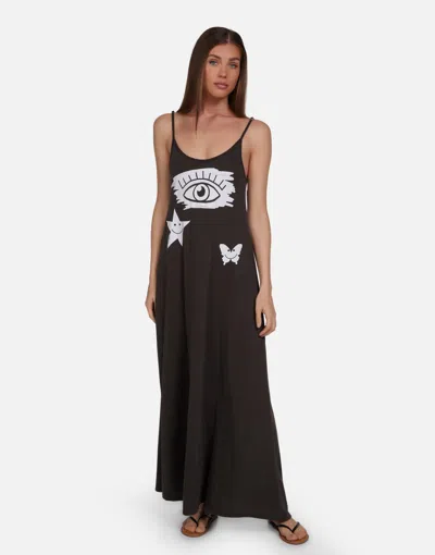 Lauren Moshi Berna Scribble Eye Elements In Vintage Black