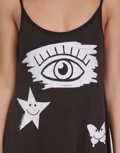 Lauren Moshi Berna Scribble Eye Elements In Vintage Black