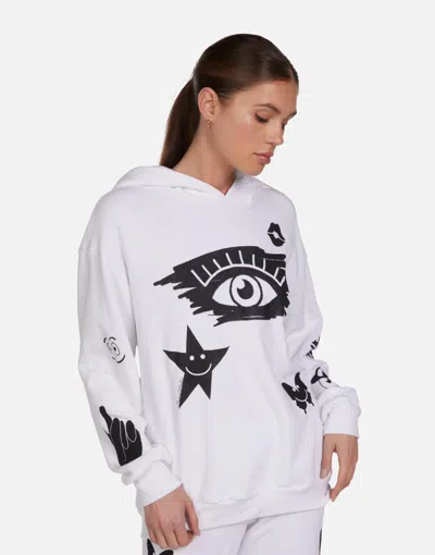 Lauren Moshi Harmony Scribble Eye Elements In White