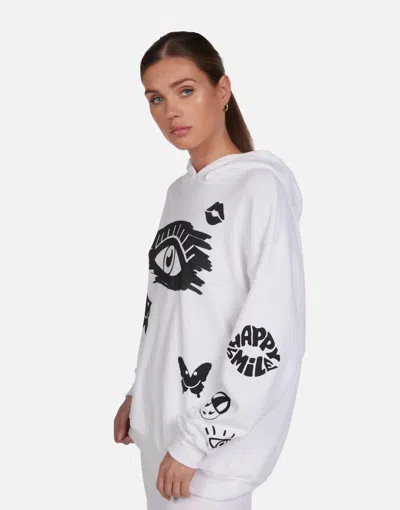 Lauren Moshi Harmony Scribble Eye Elements In White