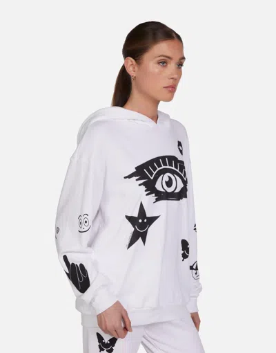 Lauren Moshi Harmony Scribble Eye Elements In White
