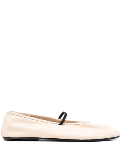 Shop The Row Women Elastic Ballet Shoes In Milk