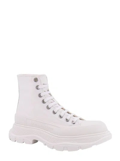 Shop Alexander Mcqueen Sneakers In White